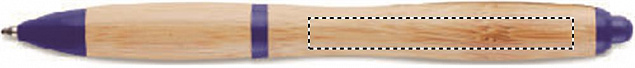 Ручка шариковая из бамбука и пл с логотипом в Нефтекамске заказать по выгодной цене в кибермаркете AvroraStore
