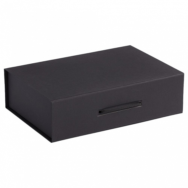 Коробка Case, подарочная, черная с логотипом в Нефтекамске заказать по выгодной цене в кибермаркете AvroraStore