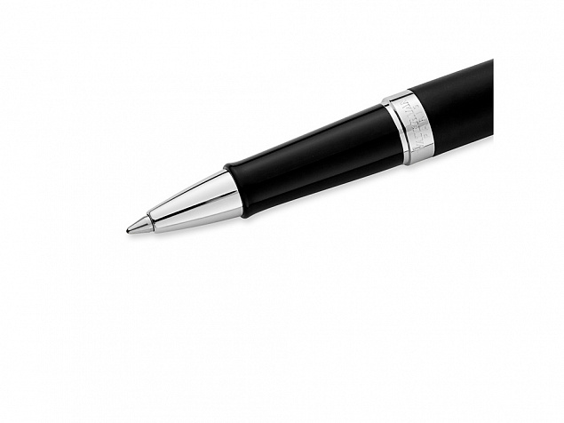 Ручка роллер «Hemisphere Matt Black CT F» с логотипом в Нефтекамске заказать по выгодной цене в кибермаркете AvroraStore