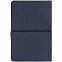 Блокнот Saffian Mini, синий с логотипом в Нефтекамске заказать по выгодной цене в кибермаркете AvroraStore