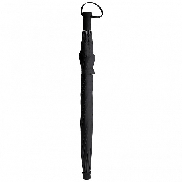 Зонт-трость Hogg Trek, черный с логотипом в Нефтекамске заказать по выгодной цене в кибермаркете AvroraStore