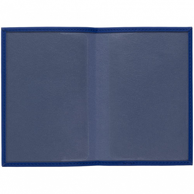 Обложка для паспорта Shall, синяя с логотипом в Нефтекамске заказать по выгодной цене в кибермаркете AvroraStore