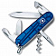 Офицерский нож Spartan 91, прозрачный синий с логотипом в Нефтекамске заказать по выгодной цене в кибермаркете AvroraStore