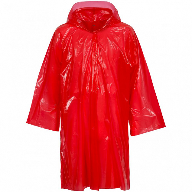 Дождевик-плащ BrightWay, красный с логотипом в Нефтекамске заказать по выгодной цене в кибермаркете AvroraStore
