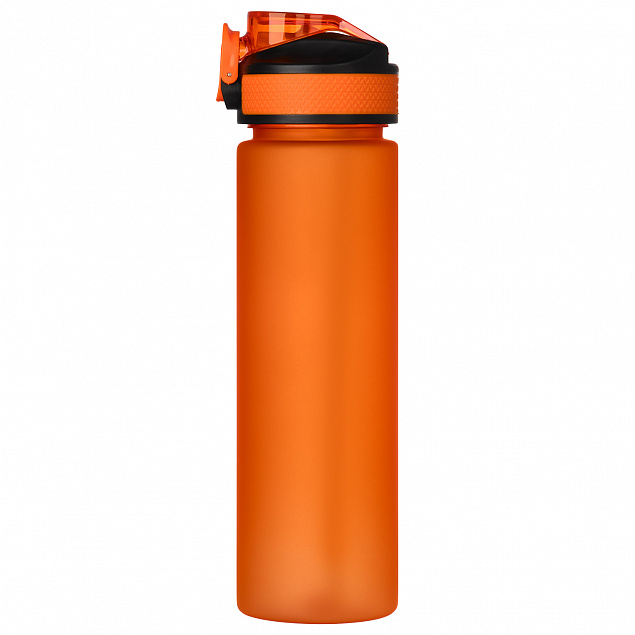 Бутылка для воды Flip, оранжевая с логотипом в Нефтекамске заказать по выгодной цене в кибермаркете AvroraStore