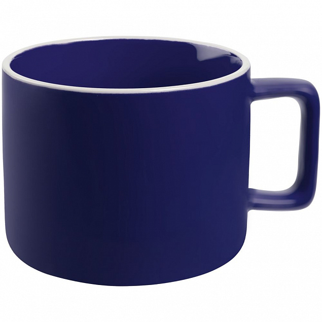 Чашка Fusion, синяя с логотипом в Нефтекамске заказать по выгодной цене в кибермаркете AvroraStore