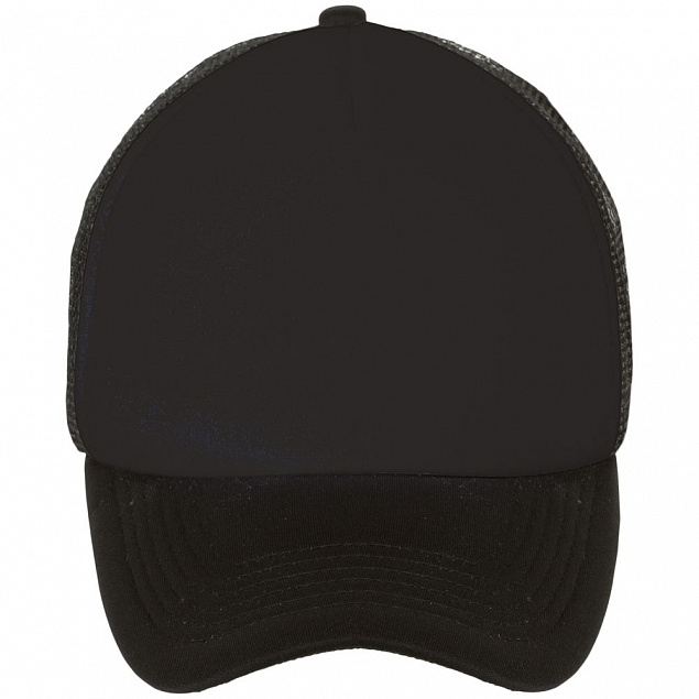 Бейсболка BUBBLE, черная с логотипом в Нефтекамске заказать по выгодной цене в кибермаркете AvroraStore