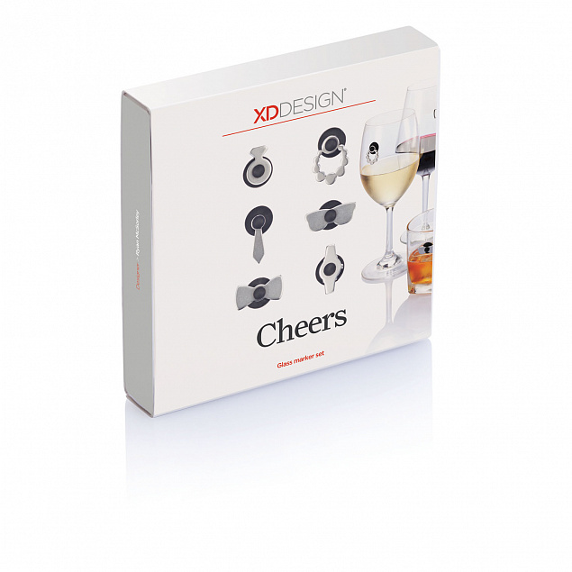 Набор маркеров для бокалов Cheers с логотипом в Нефтекамске заказать по выгодной цене в кибермаркете AvroraStore