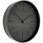 Часы настенные Plato, черное дерево с логотипом в Нефтекамске заказать по выгодной цене в кибермаркете AvroraStore
