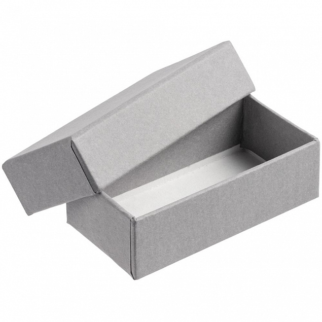 Коробка для флешки Minne, серая с логотипом в Нефтекамске заказать по выгодной цене в кибермаркете AvroraStore
