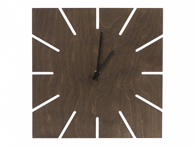 Часы деревянные «Лулу» с логотипом в Нефтекамске заказать по выгодной цене в кибермаркете AvroraStore