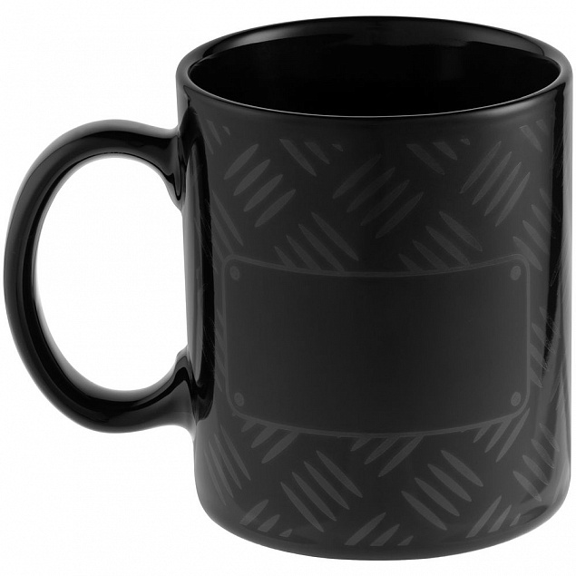 Кружка Hard Work Black, черная с логотипом в Нефтекамске заказать по выгодной цене в кибермаркете AvroraStore