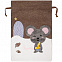 Мешок для подарков Noel, с мышкой с логотипом в Нефтекамске заказать по выгодной цене в кибермаркете AvroraStore