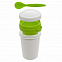 Ланч-бокс Cereal to go Green Line с ложкой (салатовый) с логотипом в Нефтекамске заказать по выгодной цене в кибермаркете AvroraStore