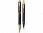 Набор Parker IM Core Black GT: ручка шариковая, ручка перьевая с логотипом в Нефтекамске заказать по выгодной цене в кибермаркете AvroraStore