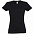 Футболка женская Imperial Women 190, черная с логотипом в Нефтекамске заказать по выгодной цене в кибермаркете AvroraStore