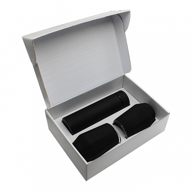 Набор Hot Box E2 софт-тач EDGE CO12s white (черный) с логотипом в Нефтекамске заказать по выгодной цене в кибермаркете AvroraStore