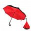 Зонт-трость механический  Chaplin, черно-красный-S с логотипом в Нефтекамске заказать по выгодной цене в кибермаркете AvroraStore