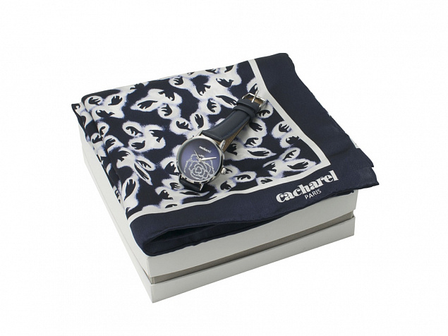 Подарочный набор: часы наручные женские, шелковый платок с логотипом в Нефтекамске заказать по выгодной цене в кибермаркете AvroraStore