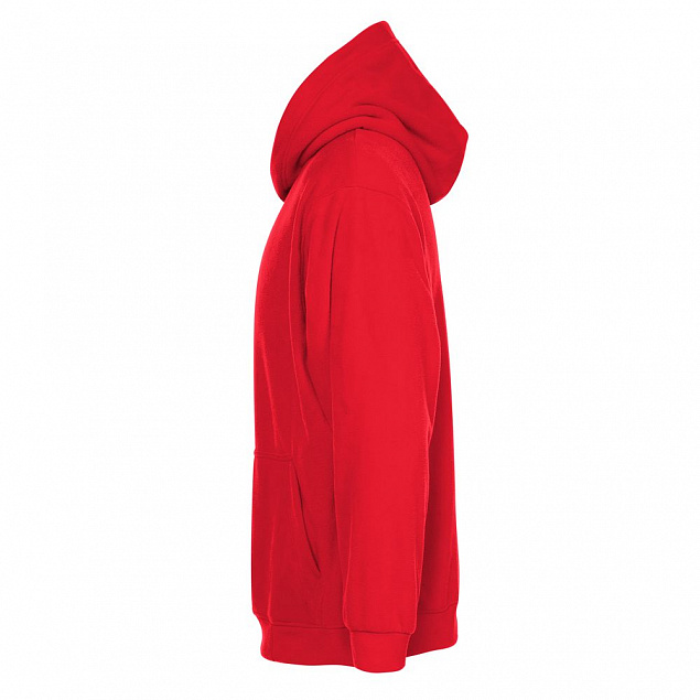 Худи флисовое унисекс Manakin, красное с логотипом в Нефтекамске заказать по выгодной цене в кибермаркете AvroraStore