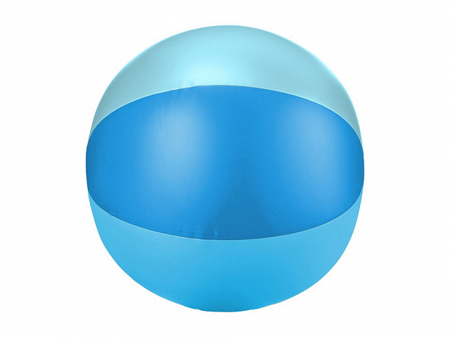 Мяч надувной пляжный Trias, синий с логотипом в Нефтекамске заказать по выгодной цене в кибермаркете AvroraStore