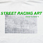 Футболка Street Racing Art, белая с логотипом в Нефтекамске заказать по выгодной цене в кибермаркете AvroraStore