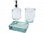 Jabony Набор для ванной, состоящий из 3 предметов из переработанного стекла, прозрачный с логотипом в Нефтекамске заказать по выгодной цене в кибермаркете AvroraStore