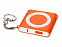 Брелок-рулетка с фонариком, 1 м., оранжевый/белый с логотипом в Нефтекамске заказать по выгодной цене в кибермаркете AvroraStore