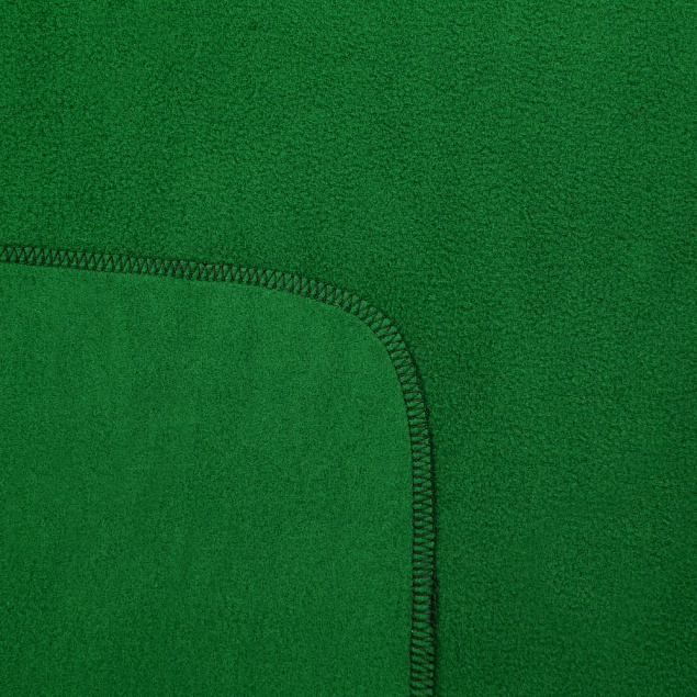 Флисовый плед Warm&Peace XL, зеленый с логотипом в Нефтекамске заказать по выгодной цене в кибермаркете AvroraStore