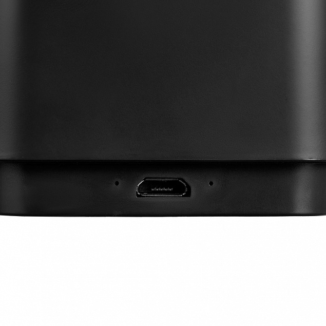 Беспроводная колонка с подсветкой логотипа Glim, черная с логотипом в Нефтекамске заказать по выгодной цене в кибермаркете AvroraStore