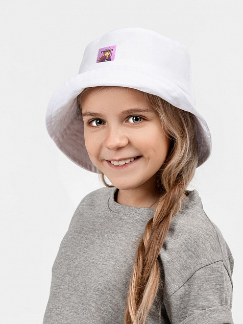 Панама детская Anna, белая с логотипом в Нефтекамске заказать по выгодной цене в кибермаркете AvroraStore
