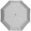 Зонт складной Manifest со светоотражающим куполом, серый с логотипом в Нефтекамске заказать по выгодной цене в кибермаркете AvroraStore
