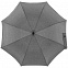 Зонт-трость rainVestment, светло-серый меланж с логотипом в Нефтекамске заказать по выгодной цене в кибермаркете AvroraStore
