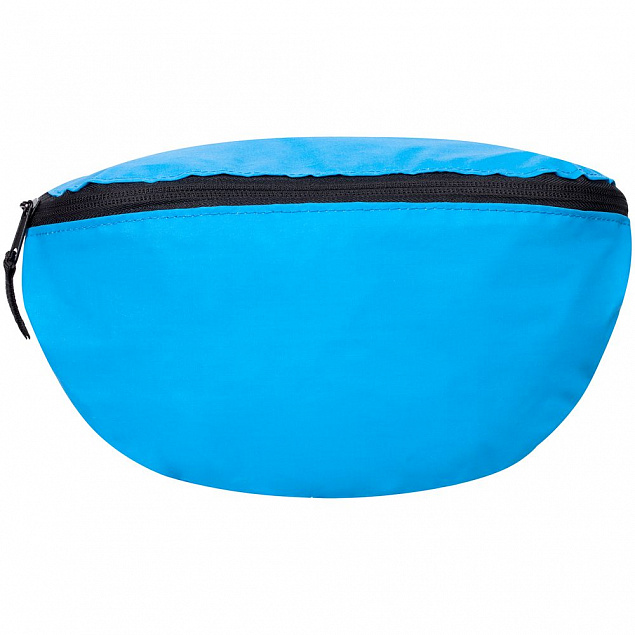 Поясная сумка Manifest Color из светоотражающей ткани, синяя с логотипом в Нефтекамске заказать по выгодной цене в кибермаркете AvroraStore