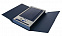 Коробка Three Part под ежедневник, флешку и ручку, синяя с логотипом в Нефтекамске заказать по выгодной цене в кибермаркете AvroraStore