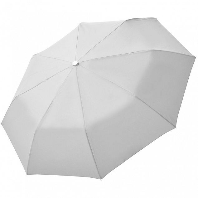 Зонт складной Fiber Alu Light, белый с логотипом в Нефтекамске заказать по выгодной цене в кибермаркете AvroraStore