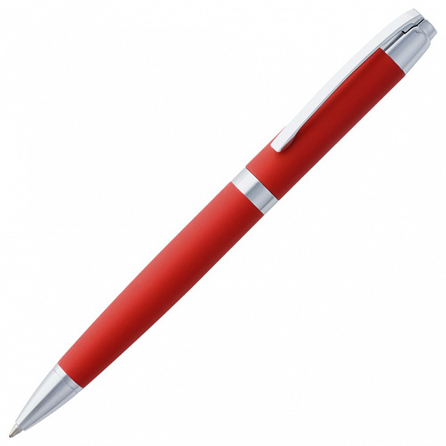 Ручка шариковая Razzo Chrome, красная с логотипом в Нефтекамске заказать по выгодной цене в кибермаркете AvroraStore