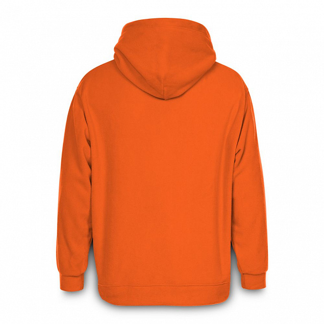 Худи флисовое унисекс Manakin, оранжевое с логотипом в Нефтекамске заказать по выгодной цене в кибермаркете AvroraStore
