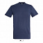 Фуфайка (футболка) REGENT мужская,Синий джинc 3XL с логотипом в Нефтекамске заказать по выгодной цене в кибермаркете AvroraStore
