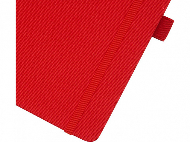 Блокнот Honua форматом A5 из переработанной бумаги с обложкой из переработанного ПЭТ, красный с логотипом в Нефтекамске заказать по выгодной цене в кибермаркете AvroraStore