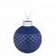 Елочный шар Queen, 8 см, синий с логотипом в Нефтекамске заказать по выгодной цене в кибермаркете AvroraStore