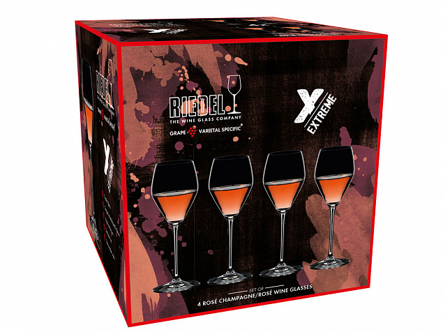 Набор бокалов Champagne Rose, 322 мл, 4 шт. с логотипом в Нефтекамске заказать по выгодной цене в кибермаркете AvroraStore