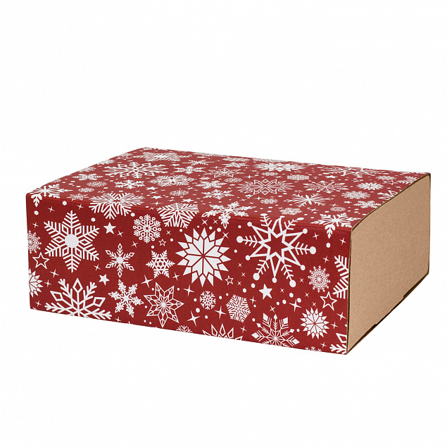 Шубер для подарочной коробки "Снежинки" с логотипом в Нефтекамске заказать по выгодной цене в кибермаркете AvroraStore