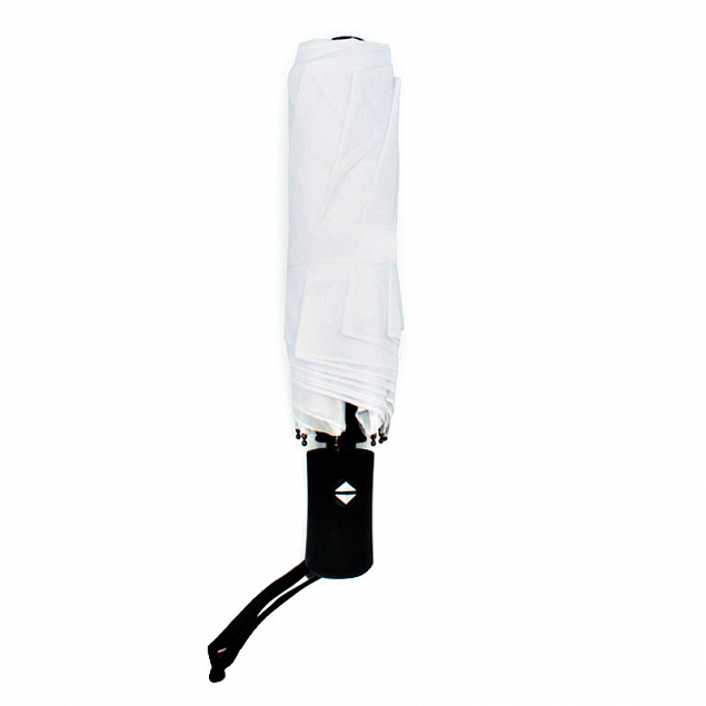 Автоматический противоштормовой зонт Vortex - Белый BB с логотипом в Нефтекамске заказать по выгодной цене в кибермаркете AvroraStore