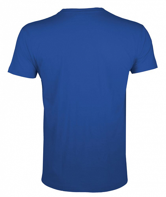 Футболка мужская приталенная REGENT FIT 150, ярко-синяя (royal) с логотипом в Нефтекамске заказать по выгодной цене в кибермаркете AvroraStore