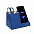 Настольный органайзер Ron, синий с логотипом в Нефтекамске заказать по выгодной цене в кибермаркете AvroraStore
