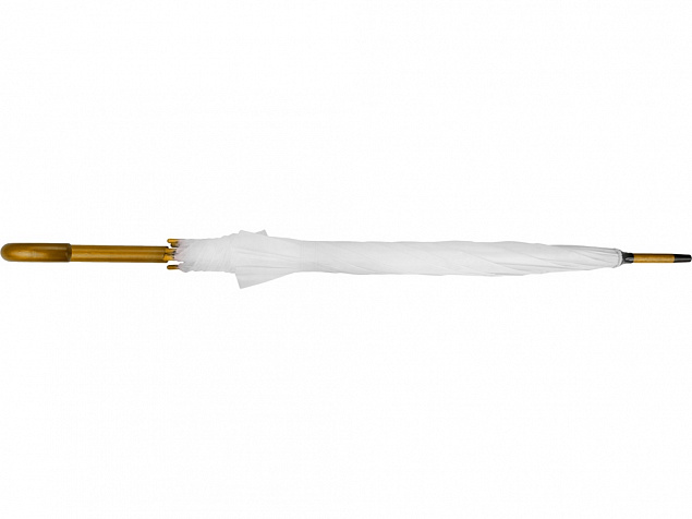 Зонт-трость Радуга, белый с логотипом в Нефтекамске заказать по выгодной цене в кибермаркете AvroraStore