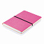 Блокнот формата A5, розовый с логотипом в Нефтекамске заказать по выгодной цене в кибермаркете AvroraStore