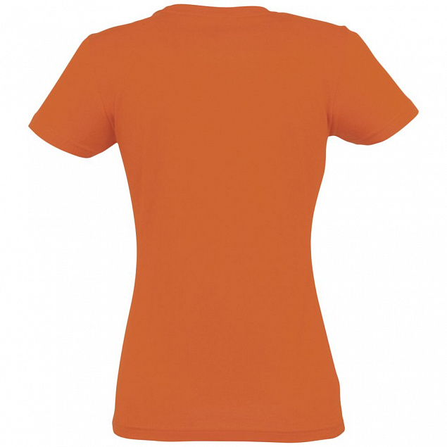 Футболка женская Imperial Women 190, оранжевая с логотипом в Нефтекамске заказать по выгодной цене в кибермаркете AvroraStore