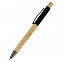 Ручка &quot;Авалон&quot; с корпусом из бамбука, черный с логотипом в Нефтекамске заказать по выгодной цене в кибермаркете AvroraStore